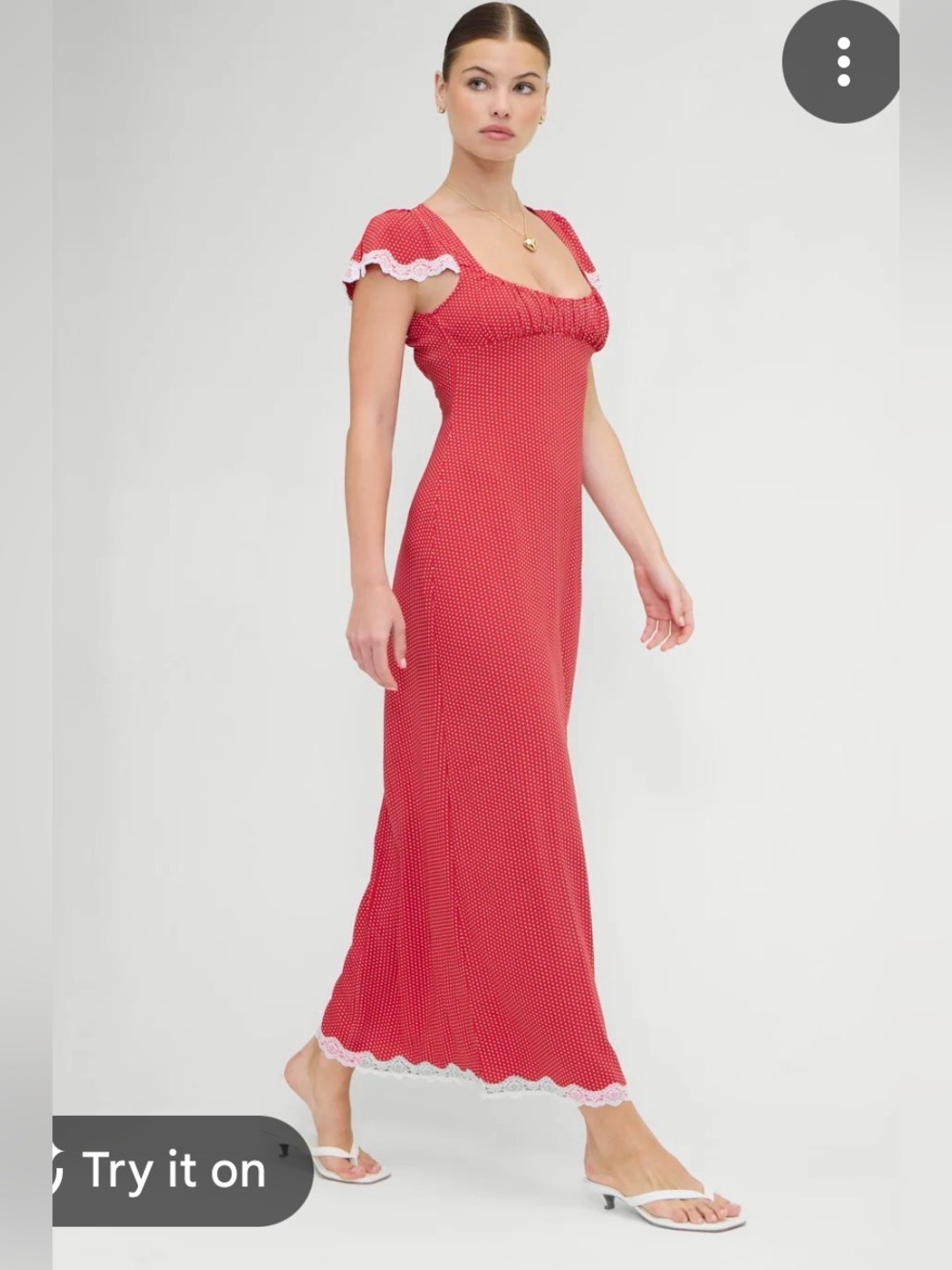 wild fable Red Polka Dot maxi dress
